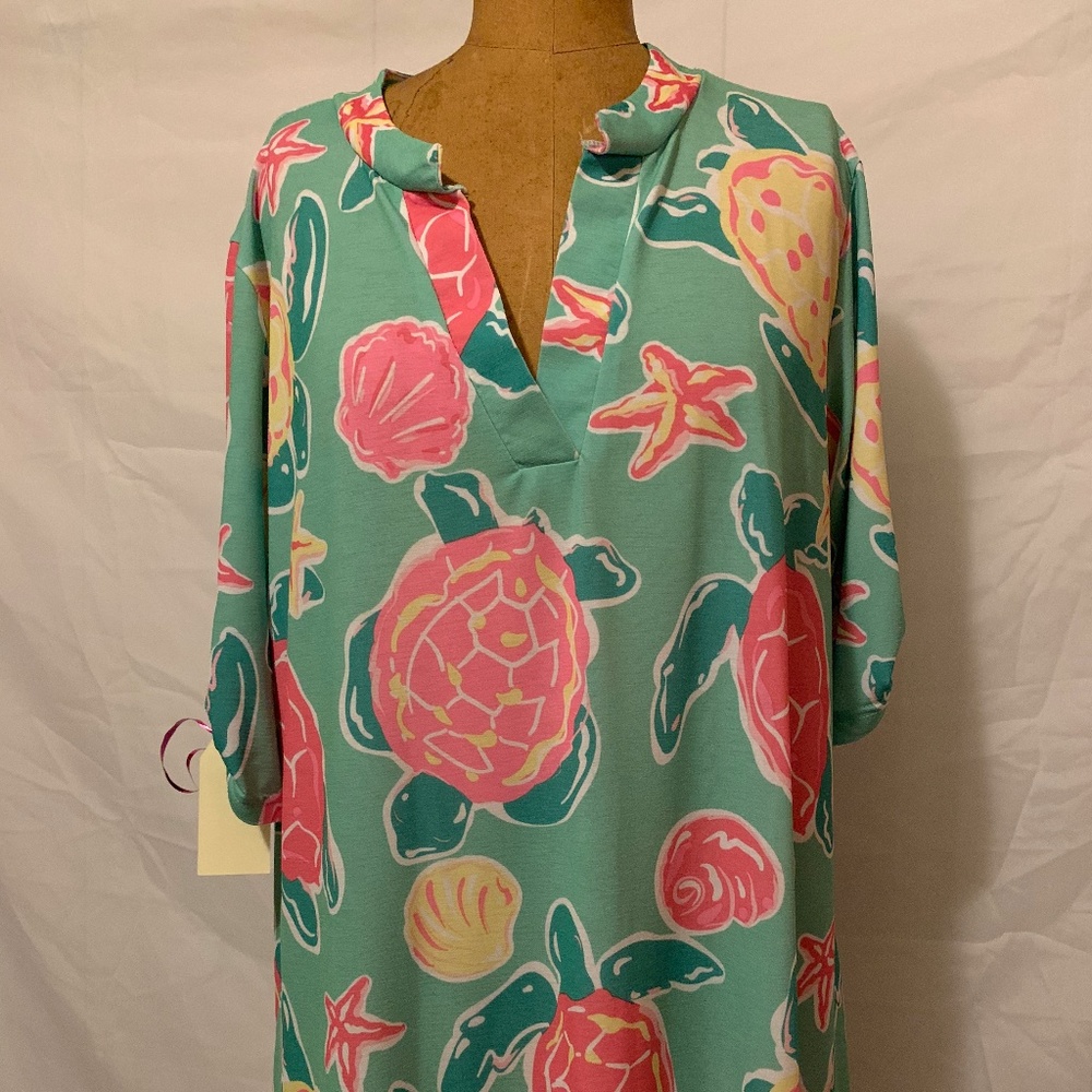 Women's Simply Southern Turtle Print Dress